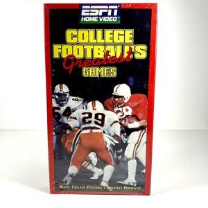 Vintage 1995 Sealed ESPN VHS College Football Miami, Michigan, Notre Dame, UCLA